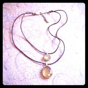 💎Vintage Kenneth Cole Citrine Stone Necklace